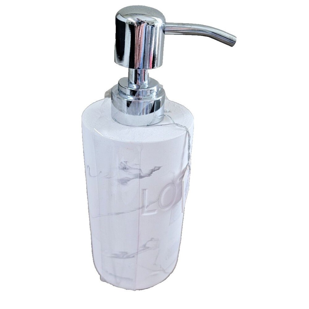Envogue White Marble Swirl Lotion Dispenser New w Tags
